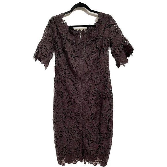 NWT Paper Dolls bardot crochet dress with fluted sleeves - Picture 6 of 14